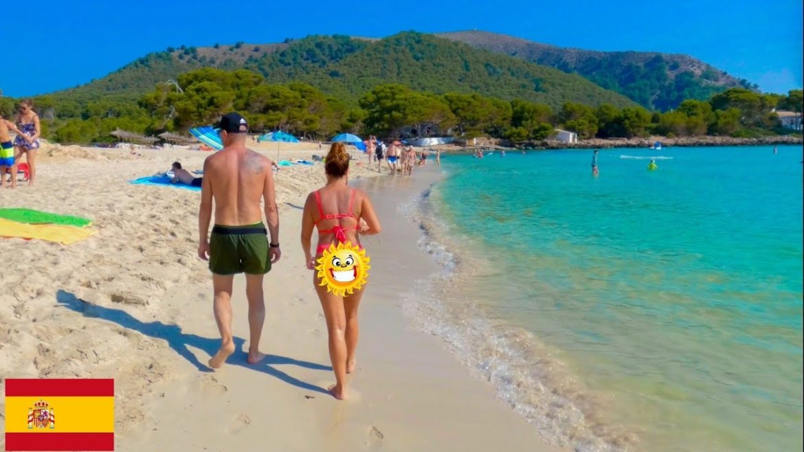 Best beach in Spain! Walking tour - Agulla, Mallorca 2022