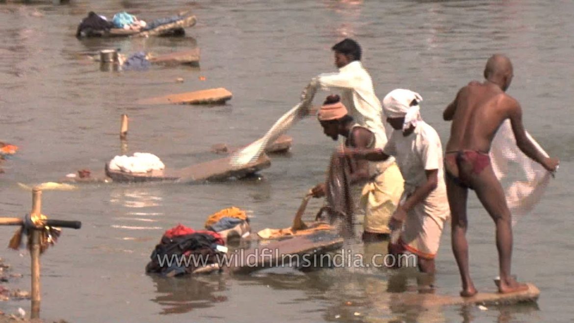 Varanasi's dhobi ghat polluting river Ganges