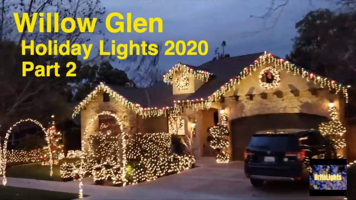Willow Glen Neighborhood Holiday Lights 2020 Part 2 | Driving Tour