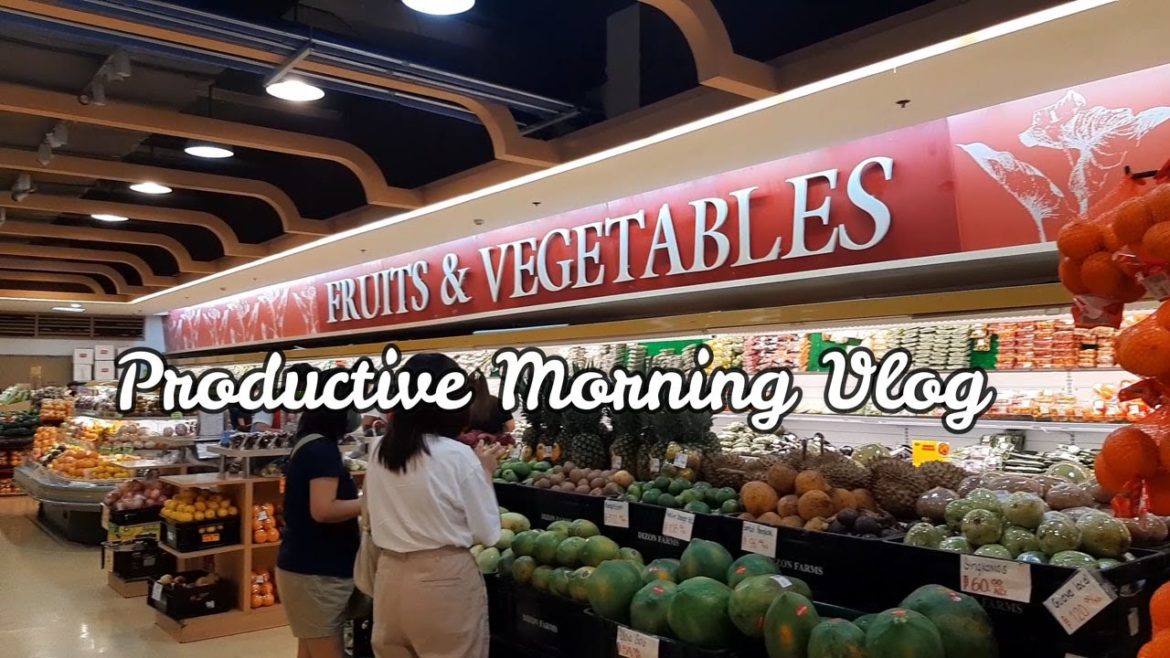 Productive Morning Vlog ┃ Grocery Shopping for Vegetables and Meal Prep