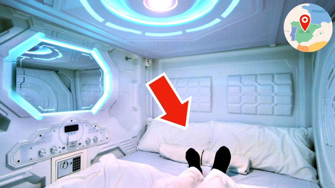 Staying Overnight at a Private CAPSULE HOTEL 😴 $36 Large Bed Room 🛏 Madrid, Spain 🇪🇸 Travel Vlog Staying Overnight at a Private CAPSULE HOTEL 😴 $36 Large Bed Room 🛏 Madrid, Spain 🇪🇸 Travel Vlog