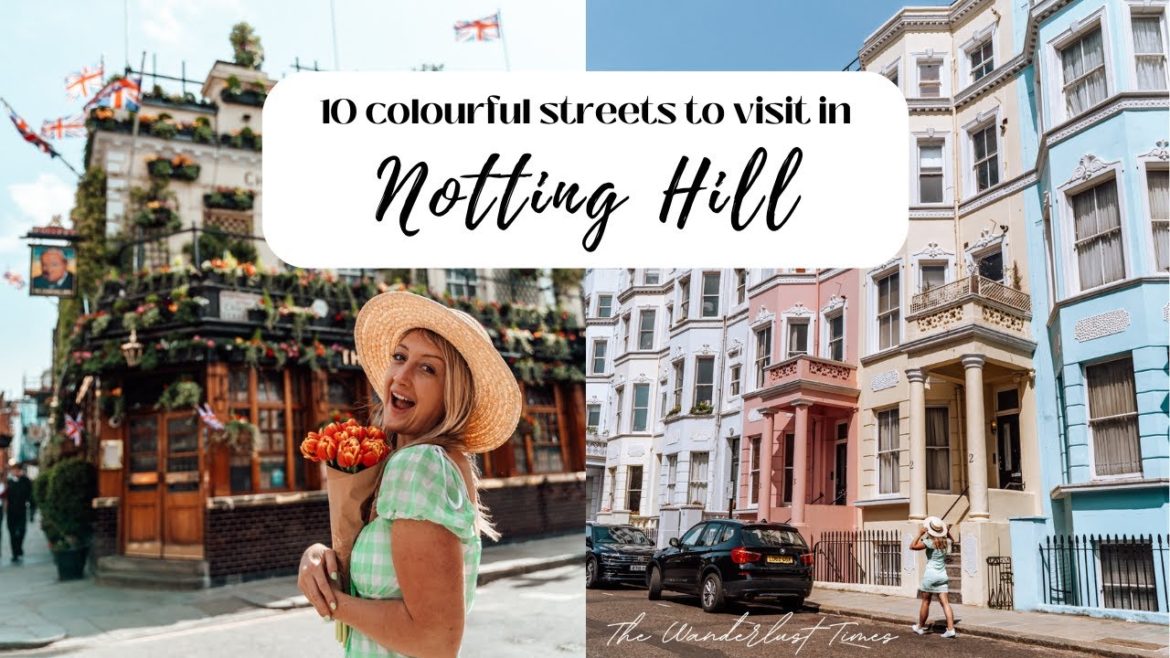 LONDON VLOG | Notting Hill, Colourful Houses Locations | Peacocks in Holland Park, 2022