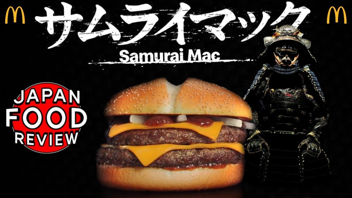 JUICY?! NEW Double Samurai Mac Burger : Japan Food Review