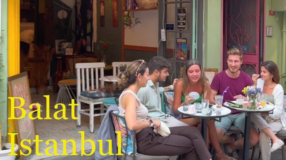 Istanbul Balat | Walking Tour In Colorful Streets & Cafes In Fatih | 20 August 2022 | 4K UHD 60FPS Istanbul Balat | Walking Tour In Colorful Streets & Cafes In Fatih | 20 August 2022 | 4K UHD 60FPS