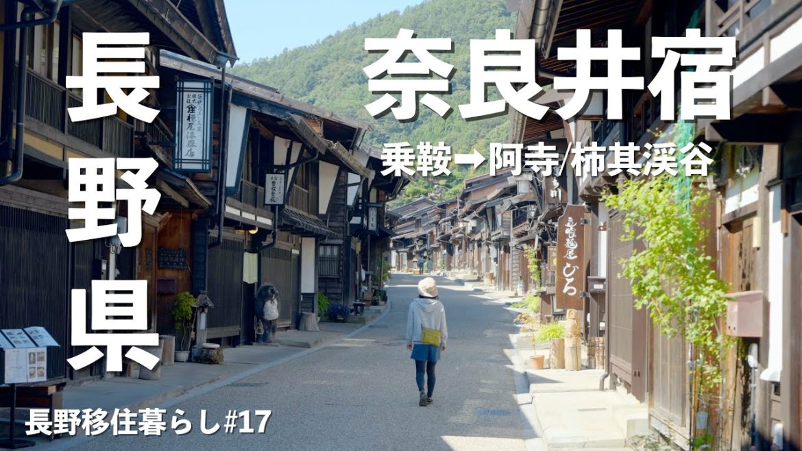 【長野移住】信州1周の旅!! 奈良井宿行って圧倒された後は、阿寺渓谷に行ってまた圧倒された長野旅｜富山｜園家山キャンプ場｜奥飛騨温泉郷｜安房峠｜ドライブ｜田舎暮らし｜長野県｜4K