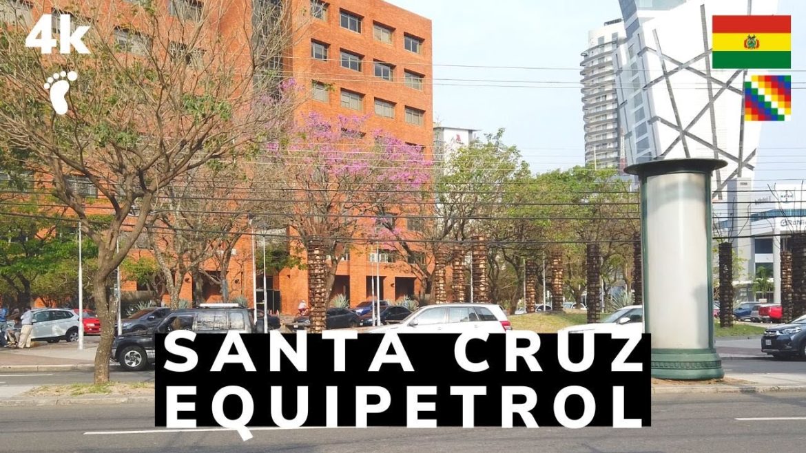 [4K] Walking in a modern area of the richest  and largest city in Bolivia. 🇧🇴 Santa Cruz / 2022