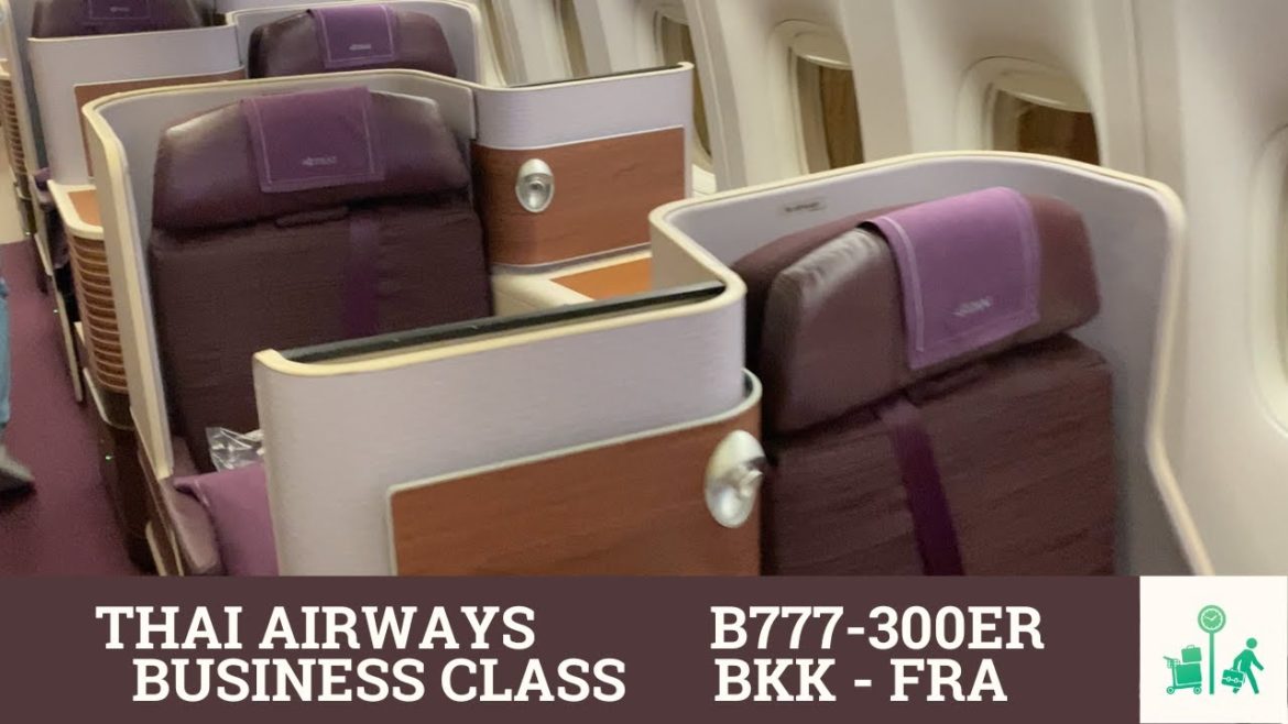 ✈️ #Thai Airways B777-300ER Business Class ¦ BKK - FRA Tripreport 2022 ¦ 4K