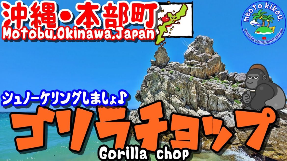 【仲良し夫婦旅】絶景ゴリラチョップ🦍でニゴニゴシュノーケル満喫！沖縄本部町🌺《 旅行日：2022年6月下旬旅 》