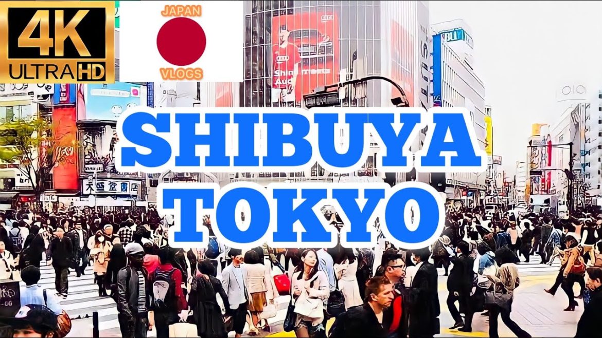 tokyo japan virtual tour Shibuya walk at night 4k videos 2022