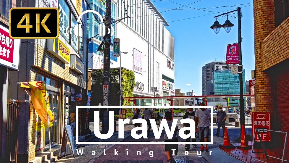 Hometown of Professional Soccer Team: Urawa Walking Tour - Saitama Japan [4K/Binaural]