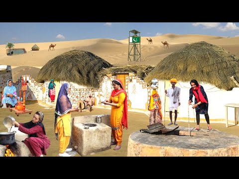 Beautiful Village Life in Pakistan | Traditional Mud House village near Pakistan India Border Beautiful Village Life in Pakistan | Traditional Mud House village near Pakistan India Border