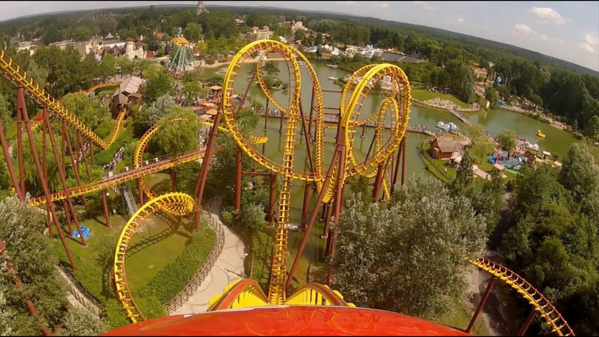 Goudurix Roller Coaster POV Parc Asterix Paris France