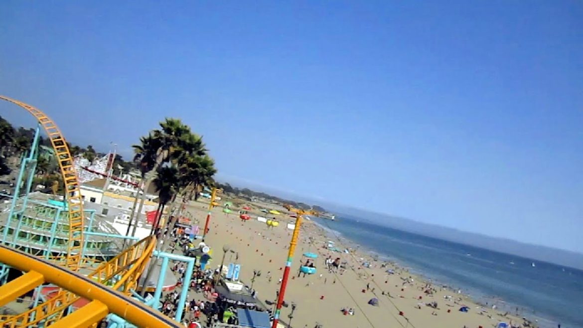 Undertow front seat on-ride HD POV Santa Cruz Beach Boardwalk
