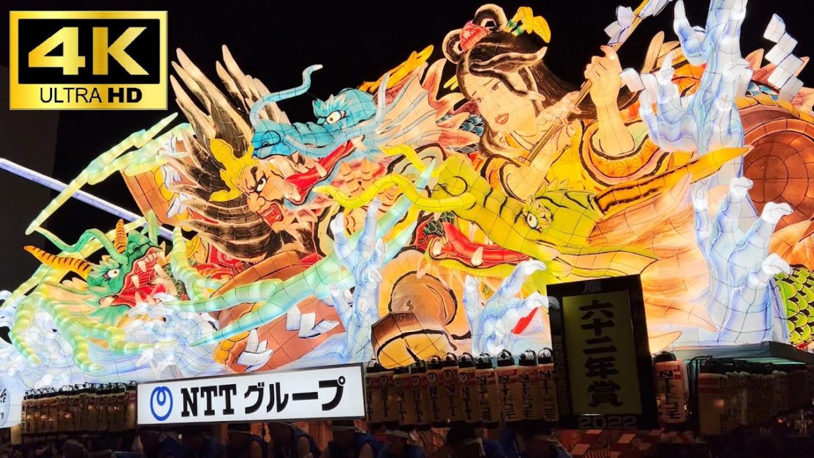 【ASMR】4Kねぶた祭2022 全17台大量一気見せ【旅気分】/Amazing Nebuta Festival 2022 full show