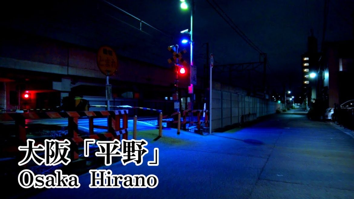 Walking Japan | Night walk in "Hirano", Osaka, alone in a back alley. Walking Japan | Night walk in "Hirano", Osaka, alone in a back alley.