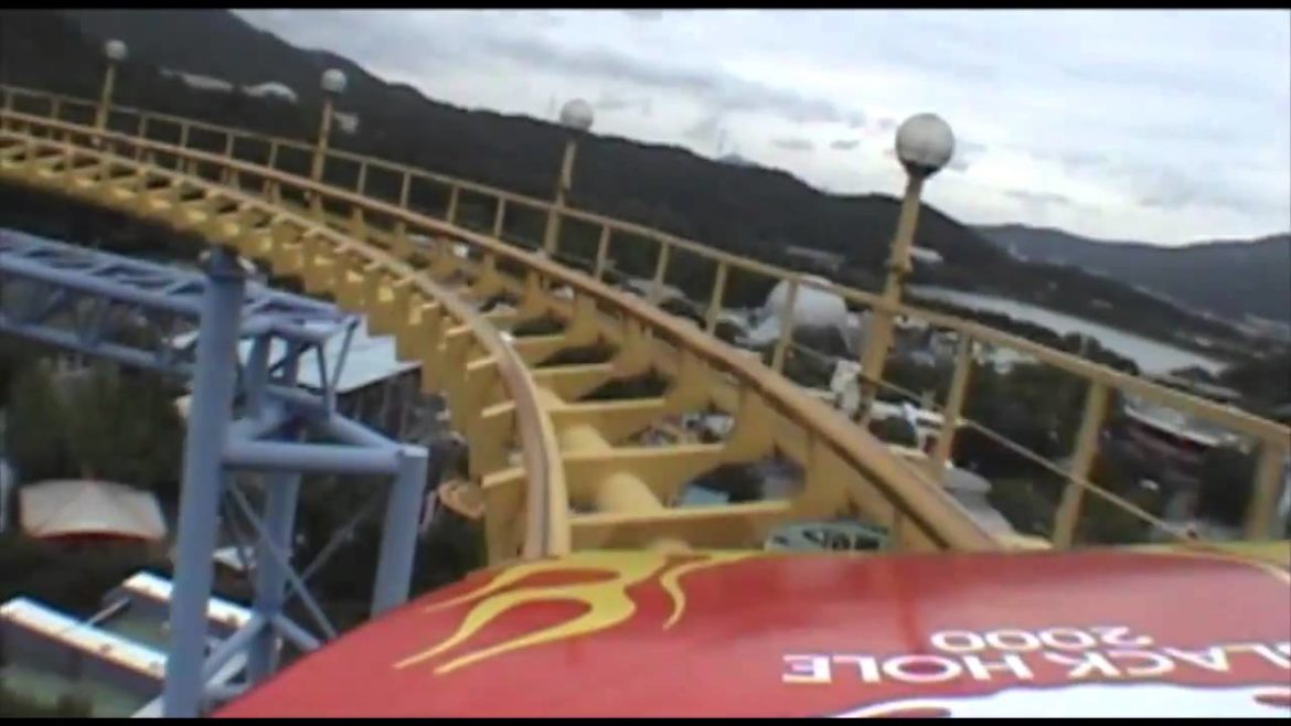 Black Hole 2000 Roller Coaster Front Seat POV Seoul Land South Korea