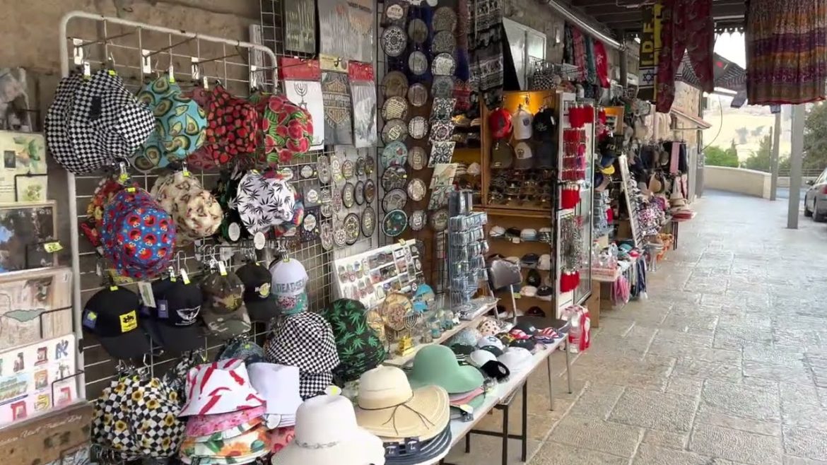 Walking to Western Wall area through the Jewish quarter.