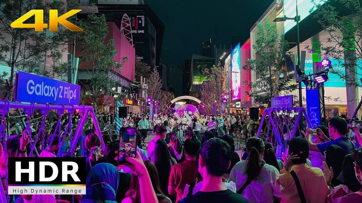 【4K HDR】Sunday Walk in CROWDED Siam Square in Bangkok 2022 | Thailand