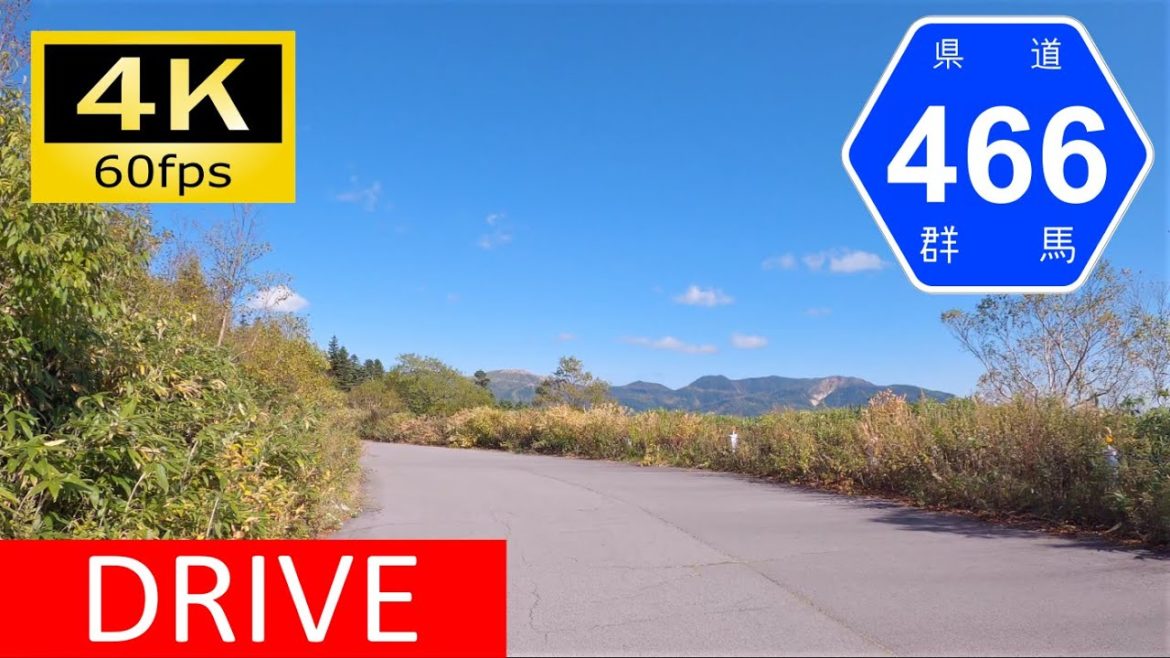 【Driving in Japan】Nagano/Gumma Prefectural Route 466: Kenashi Pass - Kusatsu（車載動画 長野/群馬県道466号ほか）[4K]