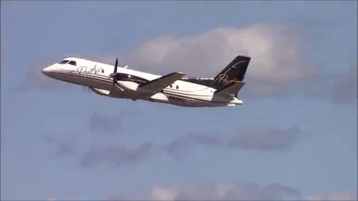Pen Air Saab 340 N406XJ Engine start, Taxi & Takeoff at Portland International Airport {PDX} Pen Air Saab 340 N406XJ Engine start, Taxi & Takeoff at Portland International Airport {PDX}
