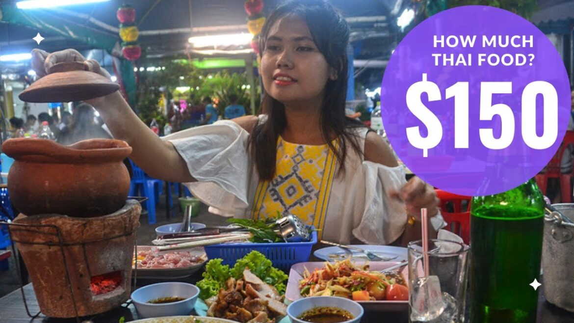 How much Thai food can you eat for $150?