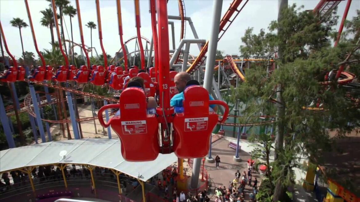 Windseeker POV Knott's Berry Farm 300 Foot Tower Swing Ride Rider Cam On-Ride