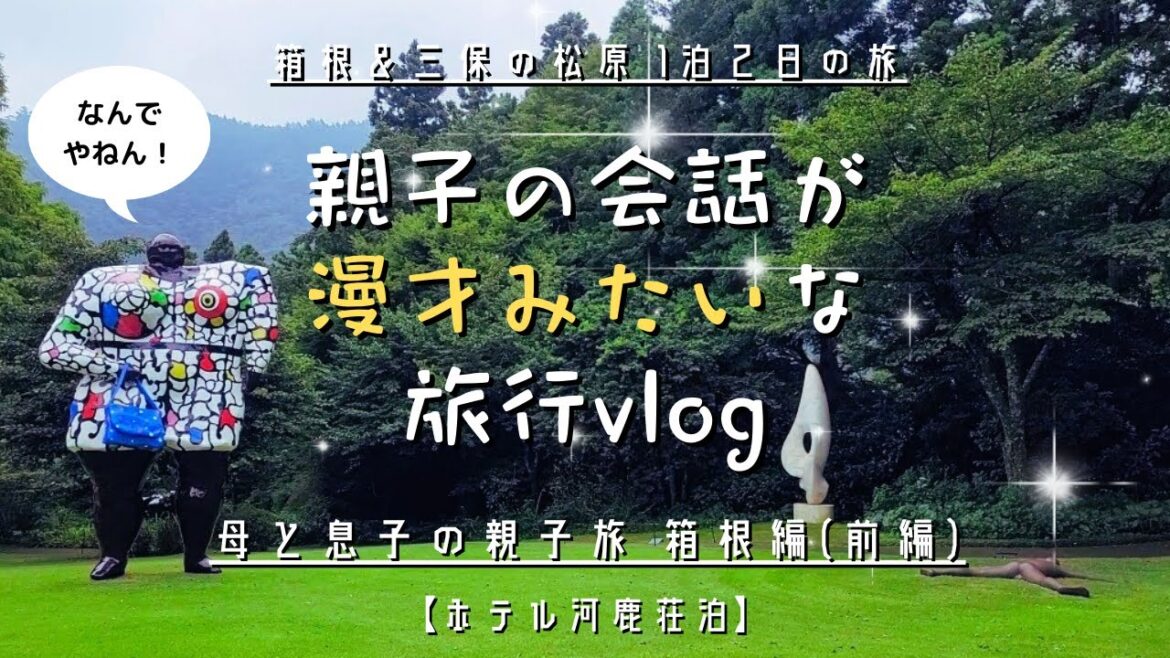 【箱根/三保の松原旅行 vlog/前編】箱根編|彫刻の森美術館&ホテル河鹿荘 レビュー|母&息子(中学3年生) 親子旅|Hakone Open Air Musium 【箱根/三保の松原旅行 vlog/前編】箱根編|彫刻の森美術館&ホテル河鹿荘 レビュー|母&息子(中学3年生) 親子旅|Hakone Open Air Musium