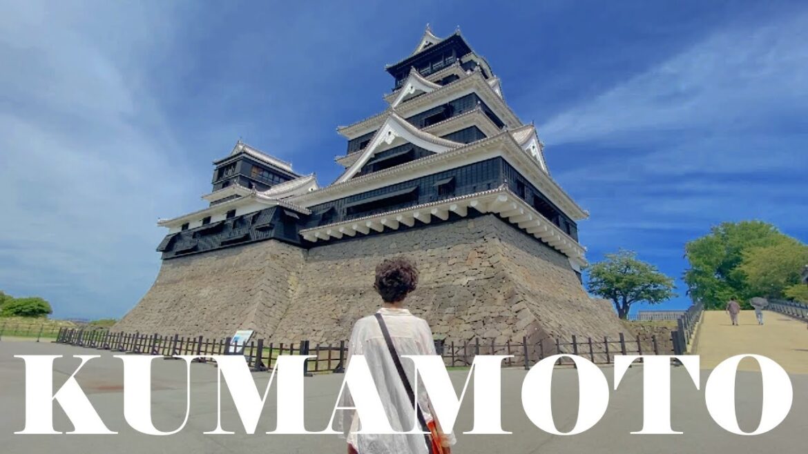 Most Beautiful Samurai Castle with Street Food in Kumamoto, Japan