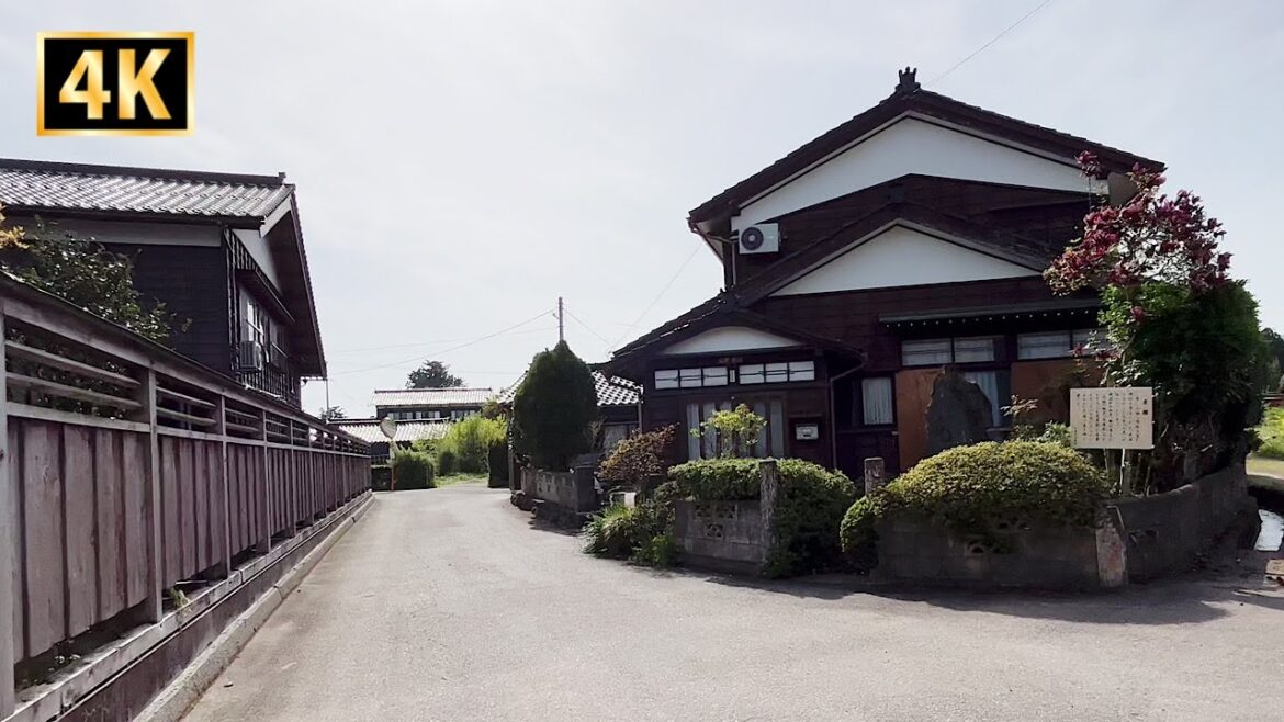 Modern Japanese Neighborhood Walking Tour 4K | Residential area in Sado Island, Japan Modern Japanese Neighborhood Walking Tour 4K | Residential area in Sado Island, Japan