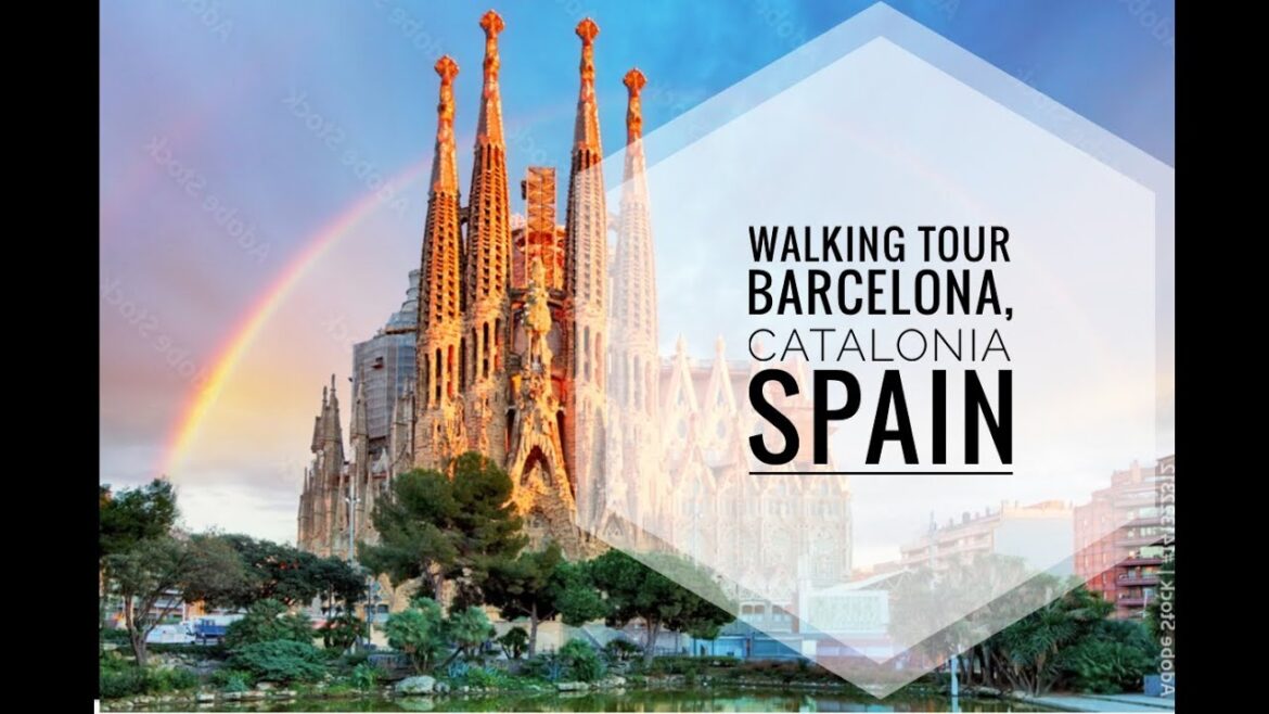 Walking Tour in Barcelona, Spain: Sagrada Familia, Gothic Quarter,  Spanish Village, etc. Walking Tour in Barcelona, Spain: Sagrada Familia, Gothic Quarter,  Spanish Village, etc.