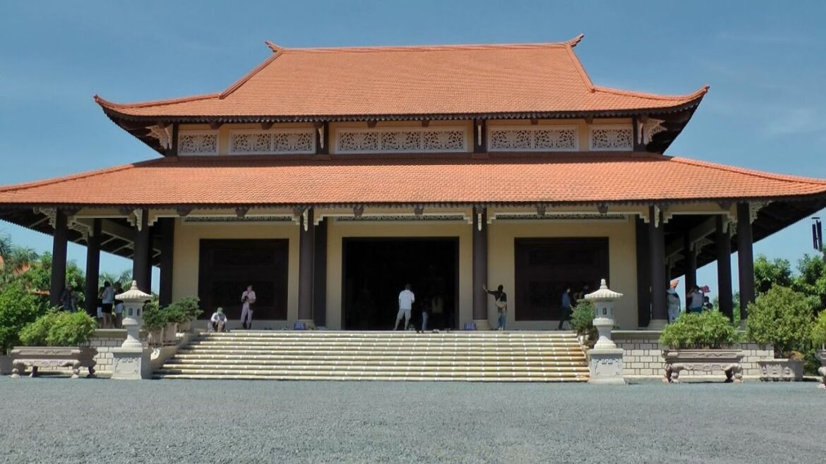 Southeast Asia Vietnam - Buddhist meditation temple and monastery in Phu My region