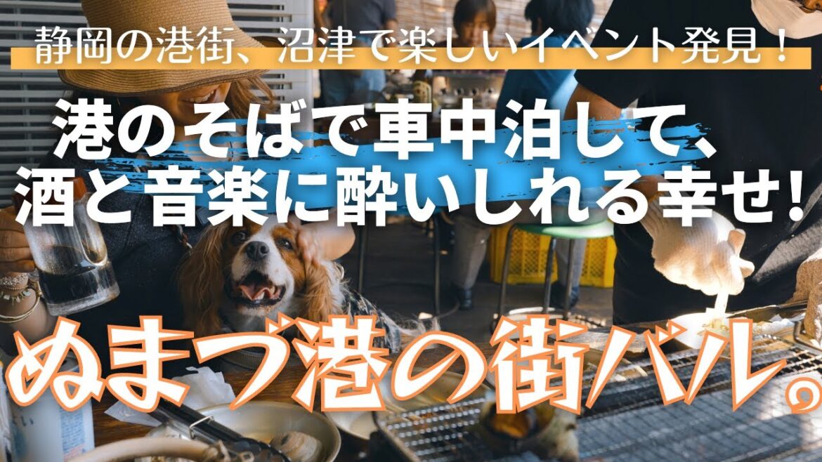 【ぬまづ港の街BAR（バル）】沼津の港で車中泊して、酒と音楽に酔いしれる幸せ。【湘南移住暮らし/犬とキャンピングカー/ハイエース/キャバリア】