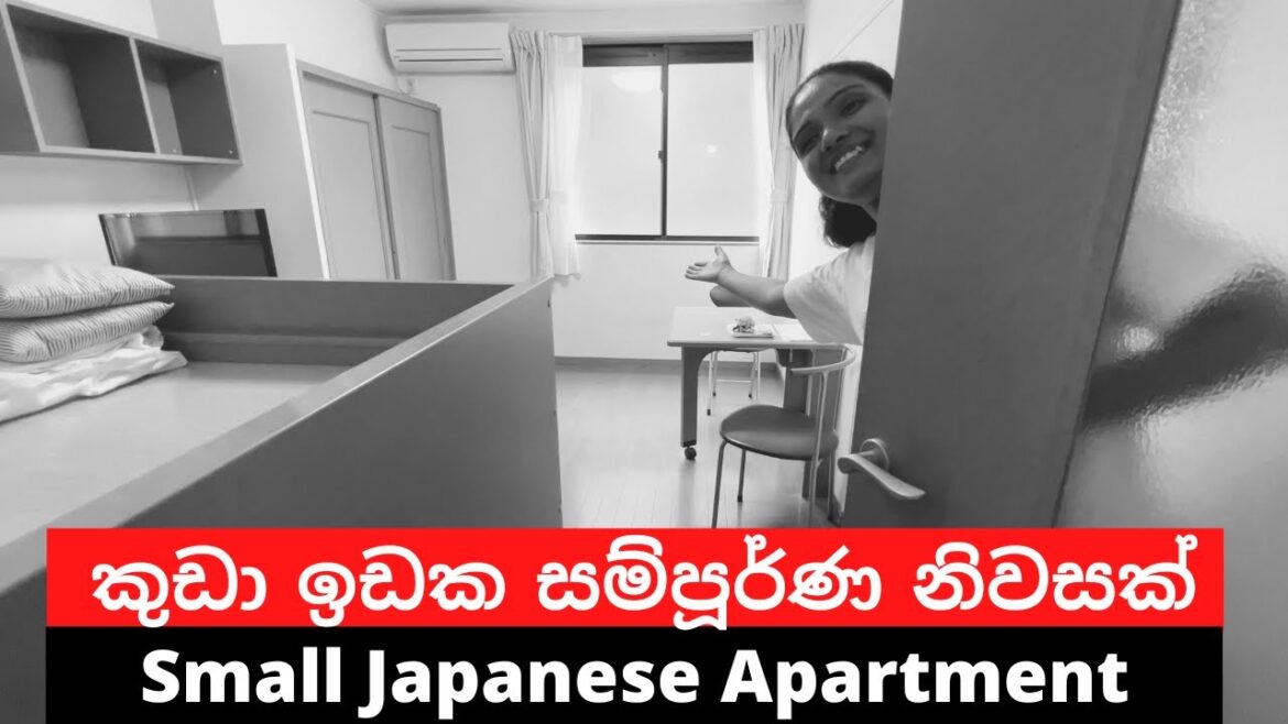 Japan small apartment | කුඩා ඉඩක අංගසම්පූර්ණ නිවසක් #salindasenarath