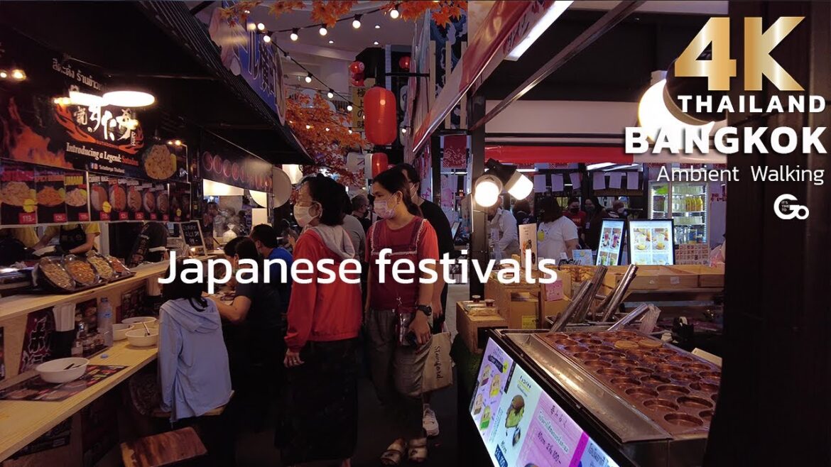 Japanese festivals in Shopping mall Bangkok, enjoying the atmosphere, yummy food/ASMR/Ambience Japanese festivals in Shopping mall Bangkok, enjoying the atmosphere, yummy food/ASMR/Ambience