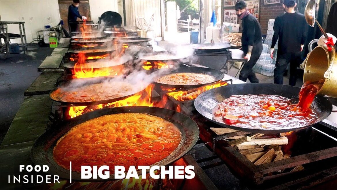How 1,700 Pounds Of Spicy Stew Is Cooked Over Wood Fires In South Korea | Big Batches