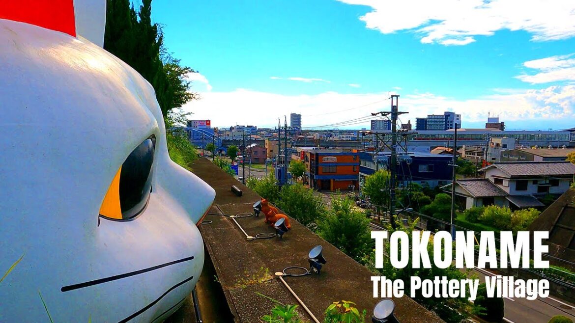 Japan's Oldest Pottery Village | "Lucky Cat Town" Tokoname Walk Tour | 4K Nagoya JAPAN