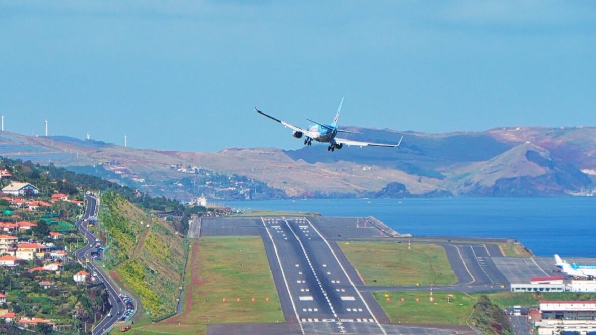 6 AWESOME VIEWS LANDINGS With ATC at Madeira Airport