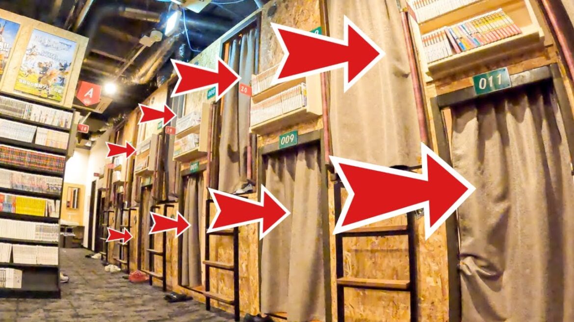 18 hrs at Japan's Internet Cafe Tokyo / Sleeping Private CAPSULE Room