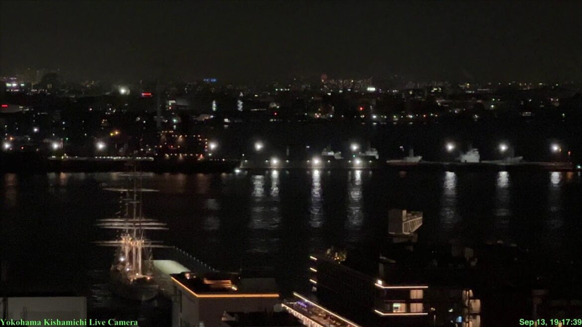 🔴Live Cam Yokohama Japan /横浜汽車道Live新港埠頭カメラ  13 Sep 2022