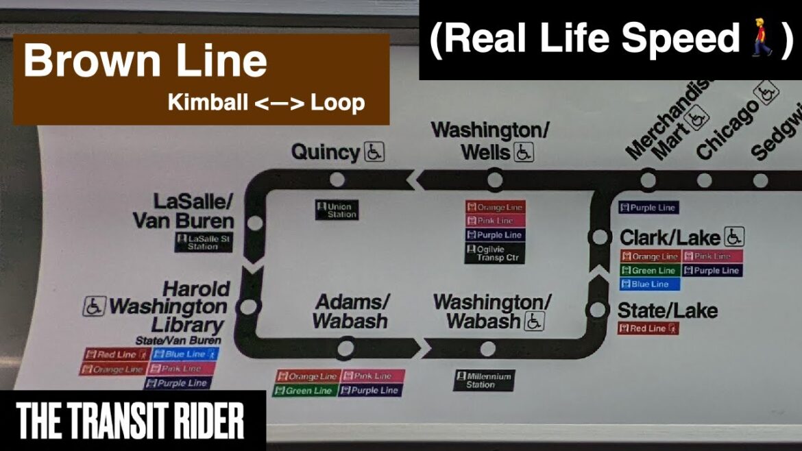 (Ride) Chicago CTA Brown Line from Kimball to the Loop and back (Real Time Speed) (Ride) Chicago CTA Brown Line from Kimball to the Loop and back (Real Time Speed)