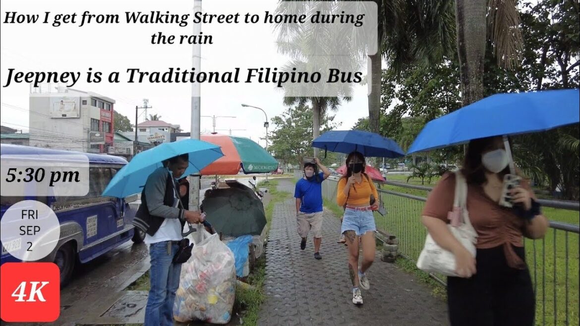 How I Get from Walking Street to Home During the Rain and Pick up Shaira from her Work.