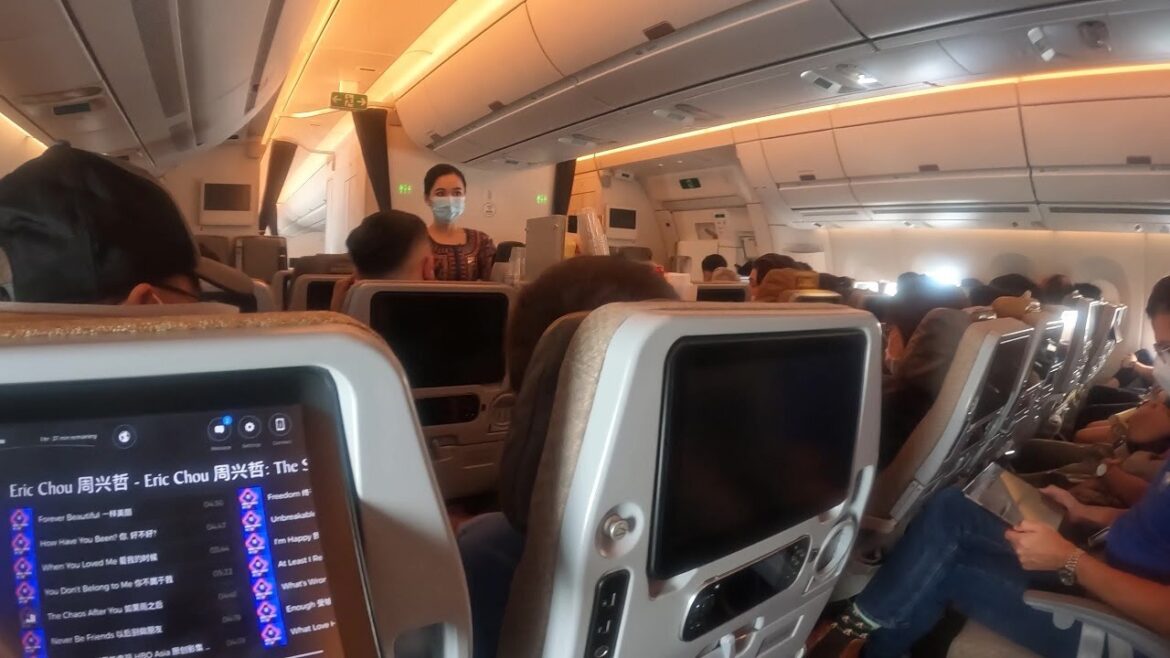 Taking one of the best airlines - Singapore Airlines for my flight back to Singapore from Bangkok