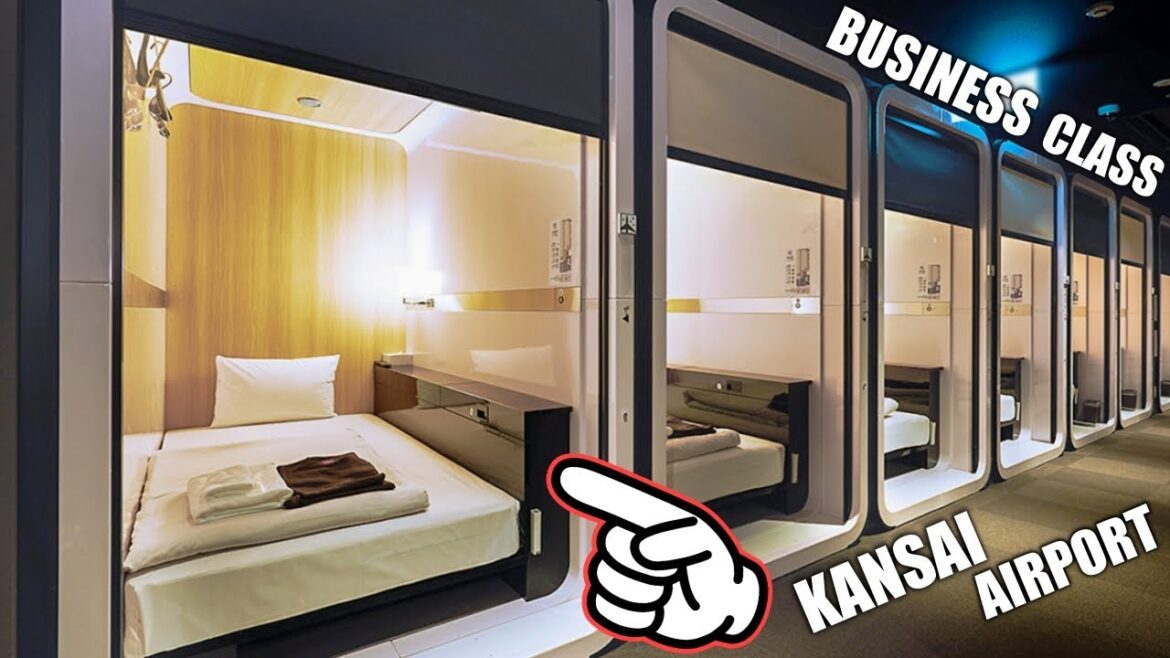 Luxury BUSINESS CLASS Capsule Hotel for FEMALE👩🛌 OSAKA, Japan✈️🇯🇵 カプセルホテル 関西空港 ファーストキャビン KIX