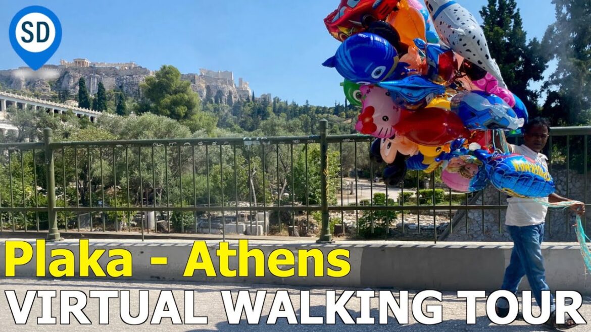 Athens Greece's - Virtual Walking Tour in Plaka Near The Acropolis