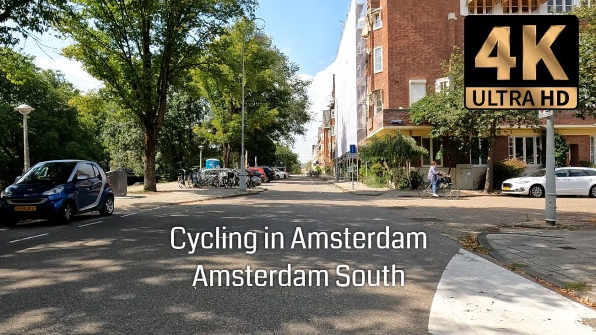 Cycling in Amsterdam | Amsterdam South | 4K