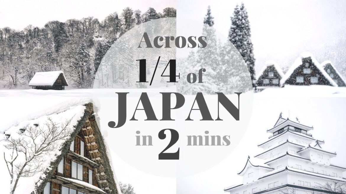 [ENG]Across 1/4 of Japan in 2 minutes｜17-days trip｜stunning winter snow scene｜trailer