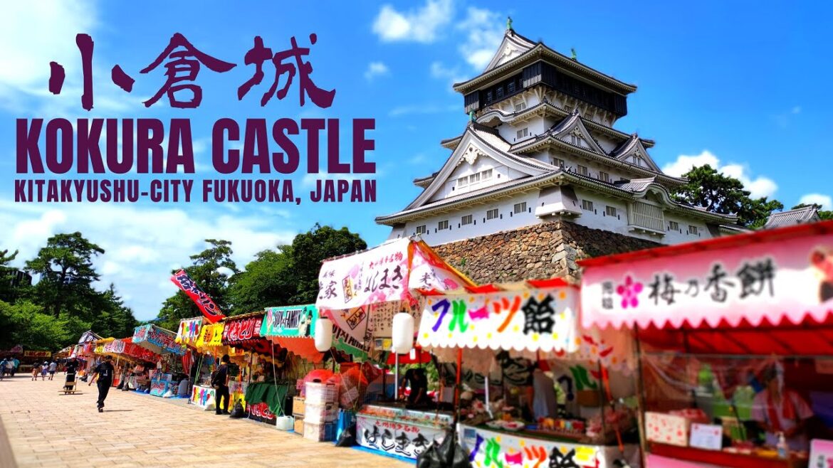 4K 北九州 - 祭りの日の小倉城を歩く | 2022年