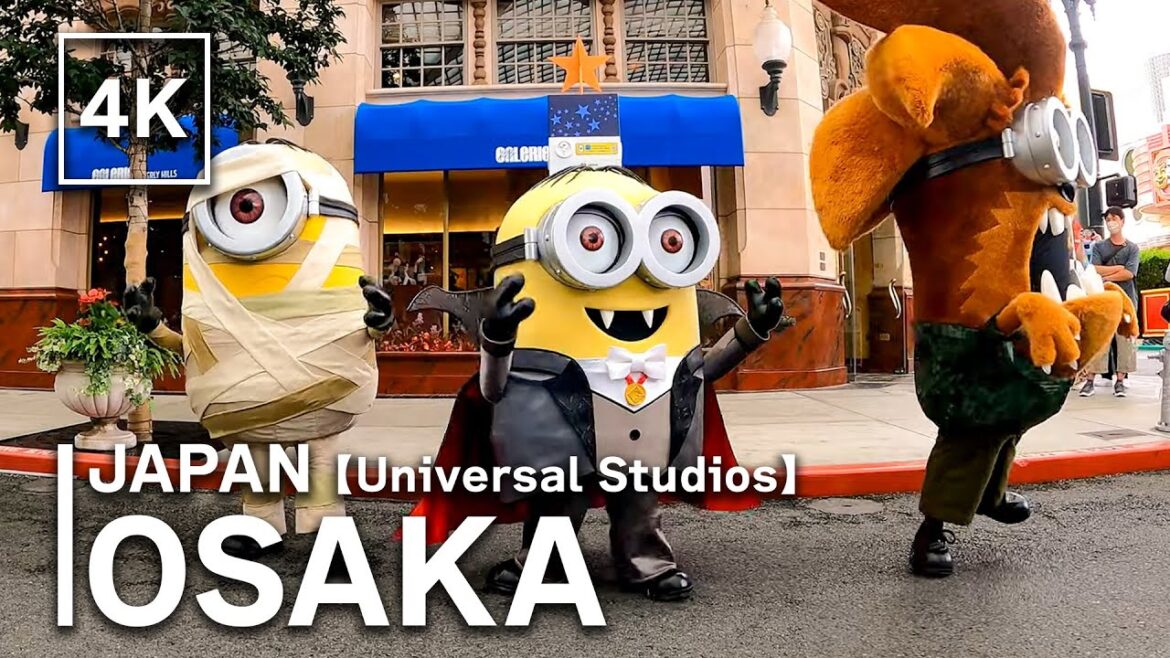 【4K】OSAKA – Minions in Halloween costumes are too cute USJ | Japan Walking Tour | daily life 【4K】OSAKA - Minions in Halloween costumes are too cute USJ | Japan Walking Tour | daily life