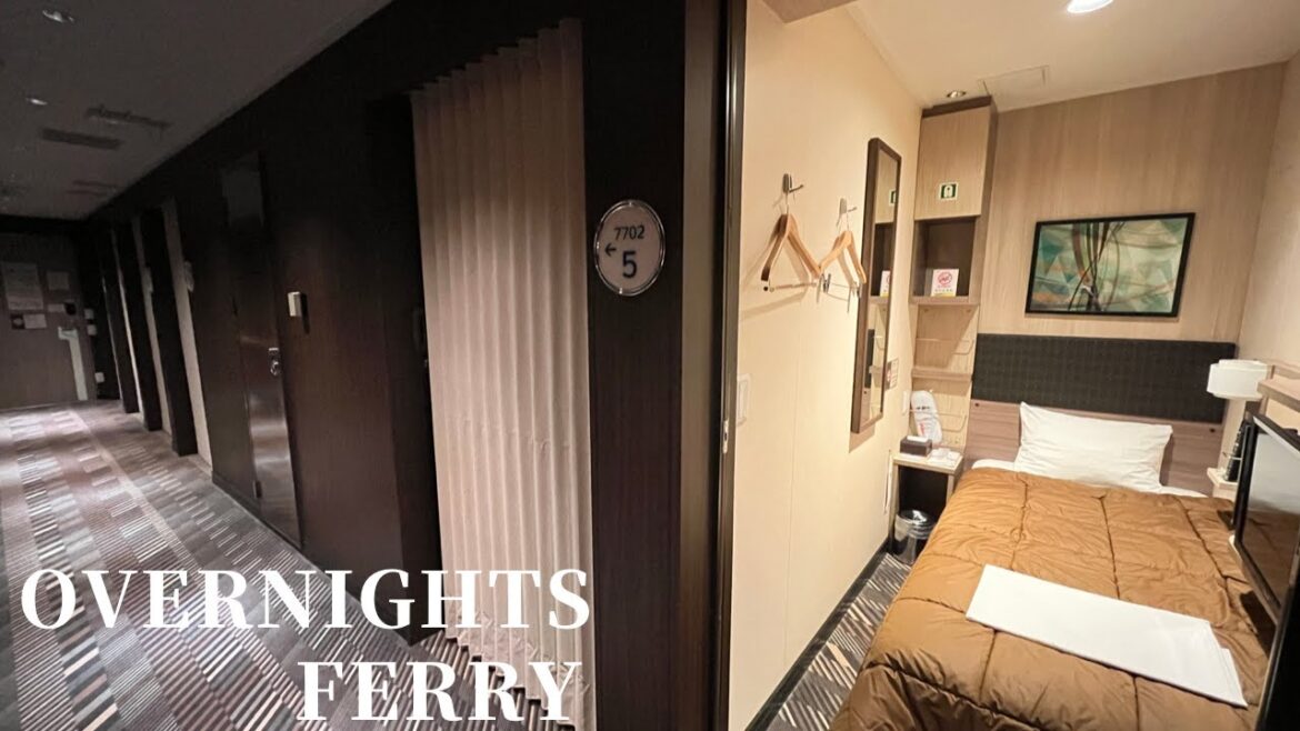 15 Hours Luxurious Capsule Overnight Ferry Trip in Private Room 🇯🇵Kyushu to Osaka