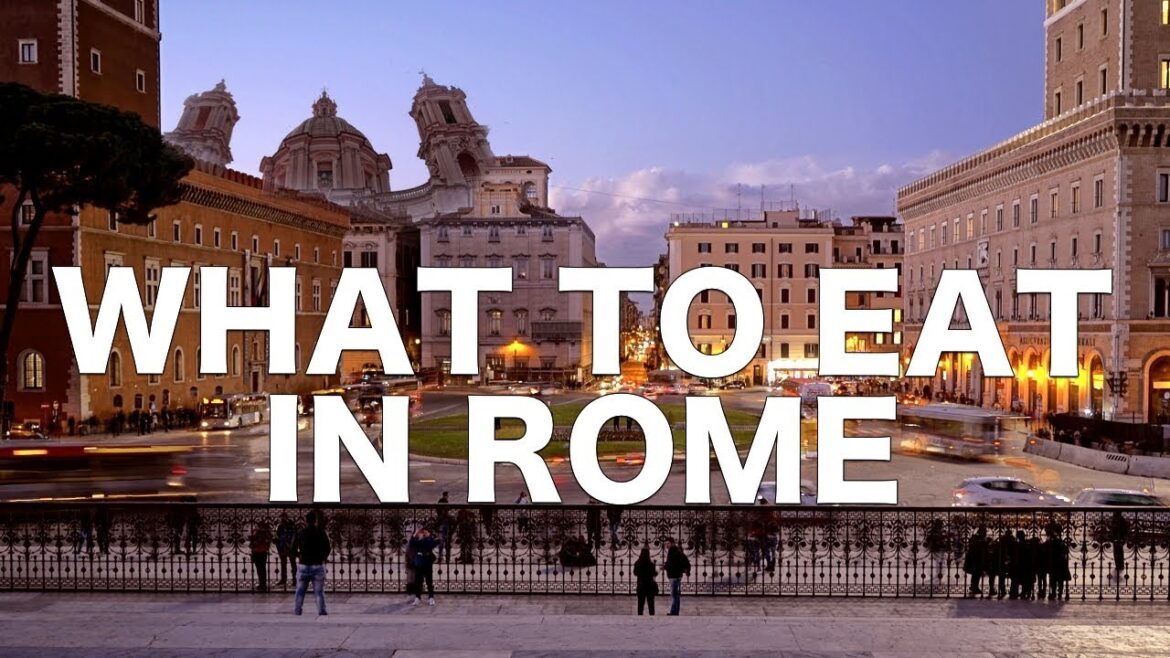 What to Eat in Rome